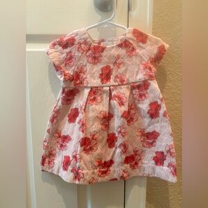 Zara Dress with Coral Floral Print